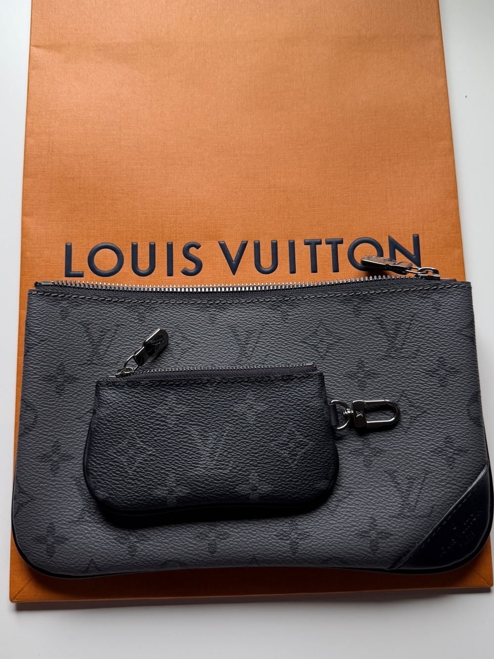 Louis Vuitton Monogram Eclipse Crossbody in Black and Gray